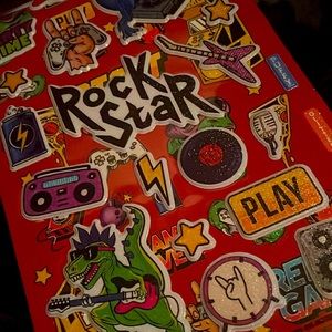 Assorted 🌟 ROCK STAR ⭐️ Sticker Book • 276 dope stickers 4 Ü
